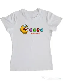 Tricou ADLER dama Impostor detected Alb