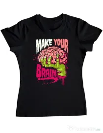 Tricou ADLER dama Make your mind Negru