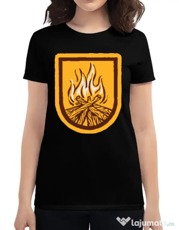 Tricou ADLER dama Bonfire Negru