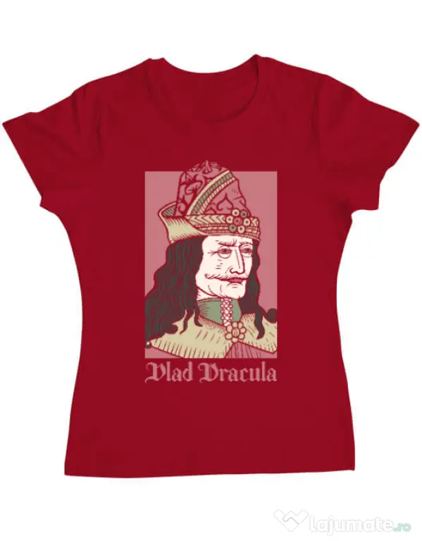 Tricou ADLER dama Vlad Dracula Rosu