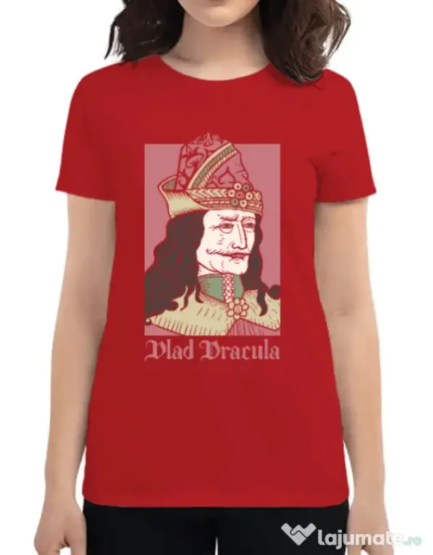 Tricou ADLER dama Vlad Dracula Rosu