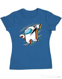 Tricou ADLER dama Slow mo Albastru azuriu