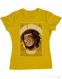 Tricou ADLER dama Rasta man Galben