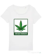 Tricou STANLEY STELLA dama Vegetarian Alb 