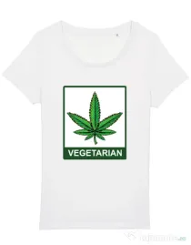 Tricou STANLEY STELLA dama Vegetarian Alb