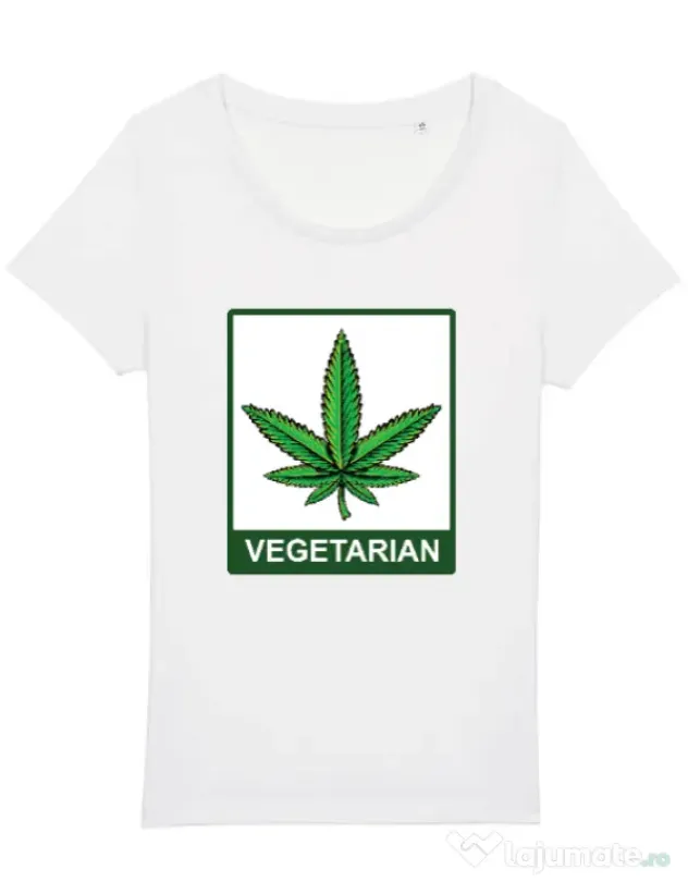 Tricou STANLEY STELLA dama Vegetarian Alb