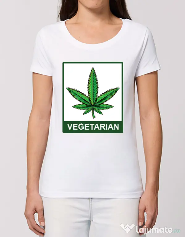 Tricou STANLEY STELLA dama Vegetarian Alb