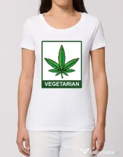 Tricou STANLEY STELLA dama Vegetarian Alb 
