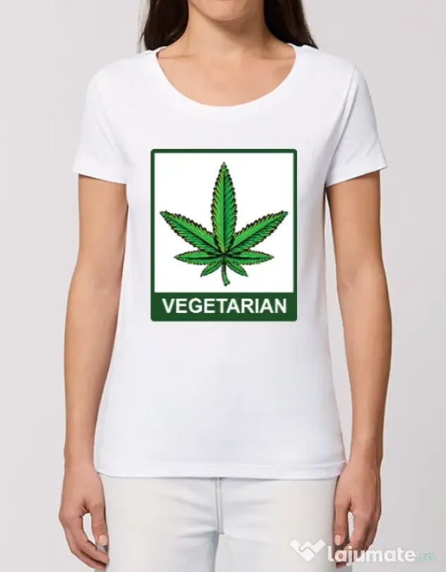 Tricou STANLEY STELLA dama Vegetarian Alb