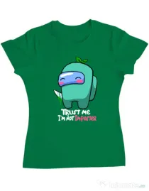Tricou ADLER dama Trust me Verde mediu