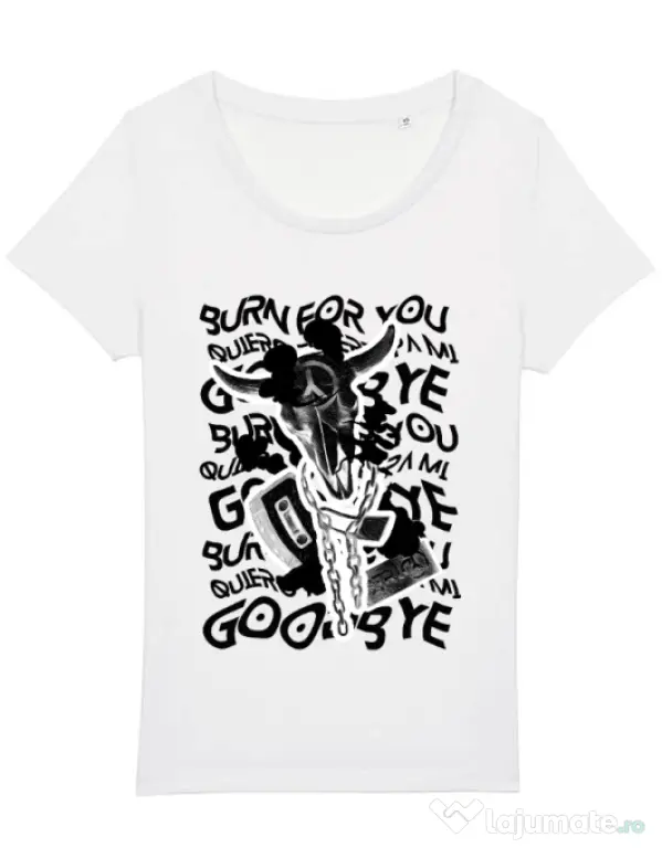 Tricou STANLEY STELLA dama Symbolism Alb