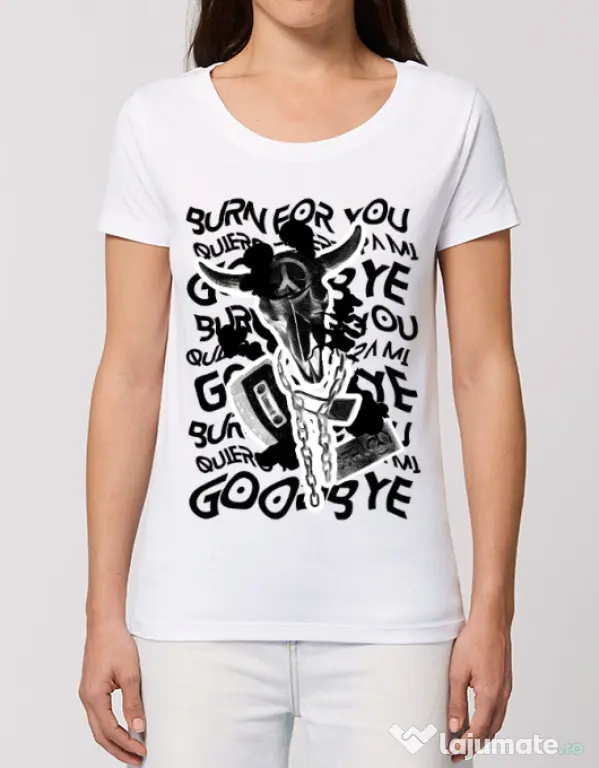 Tricou STANLEY STELLA dama Symbolism Alb