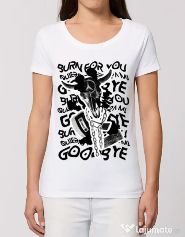 Tricou STANLEY STELLA dama Symbolism Alb