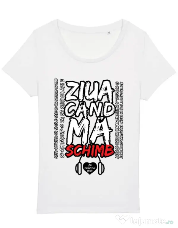 Tricou STANLEY STELLA dama ziua cand ma schimb Alb