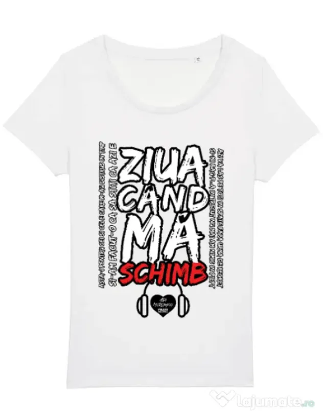 Tricou STANLEY STELLA dama ziua cand ma schimb Alb
