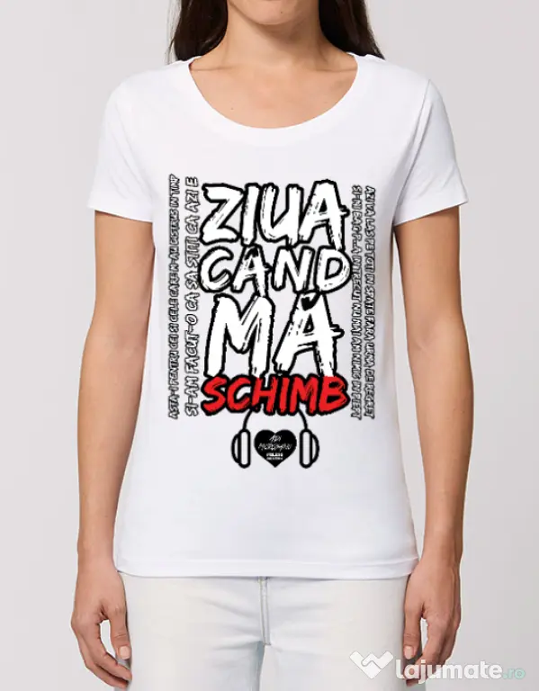 Tricou STANLEY STELLA dama ziua cand ma schimb Alb
