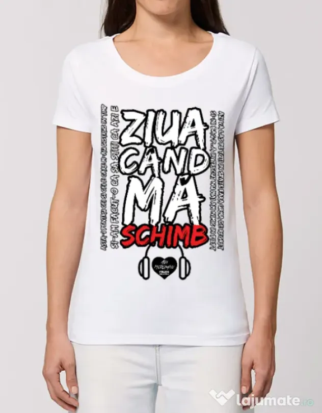 Tricou STANLEY STELLA dama ziua cand ma schimb Alb