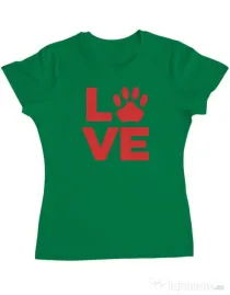 Tricou personalizat dama Love Kola Kariola Rosu Verde mediu