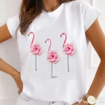 Tricou STANLEY STELLA dama Flamingo Flowers