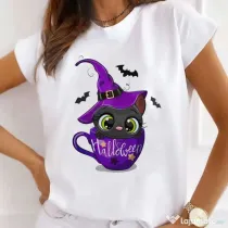 Tricou STANLEY STELLA dama Halloween Cat