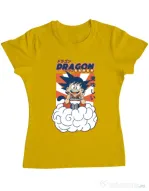 Tricou personalizat dama Dragon Ramen Galben