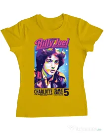 Tricou personalizat dama BILLY JOEL Galben