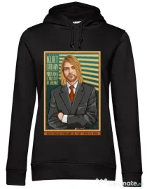 Hanorac dama cu gluga Kurt Cobain Negru