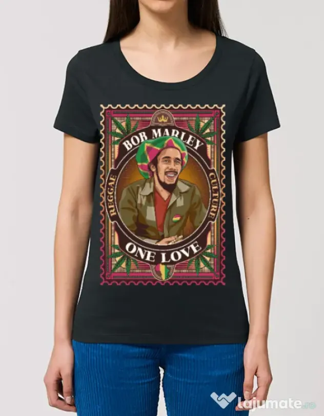 Tricou STANLEY STELLA dama Bob Marley Negru