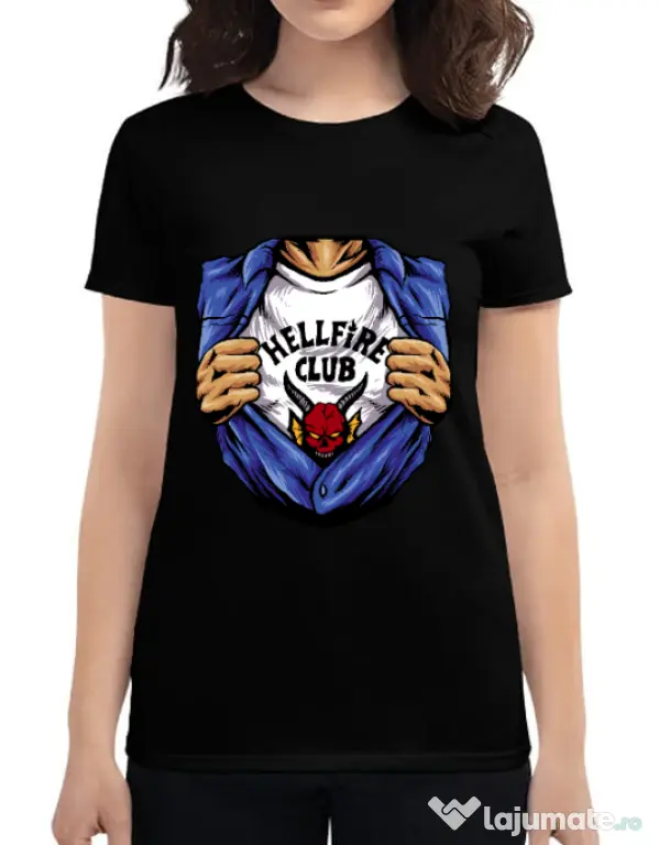 Tricou personalizat dama Release My Superpower Negru