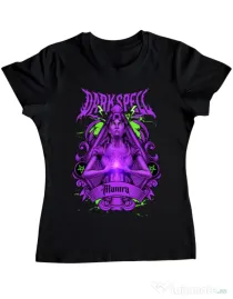 Tricou personalizat dama DARK SPELL Negru
