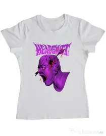 Tricou personalizat dama HEADSHOT Alb