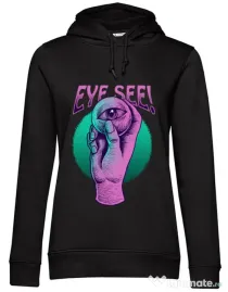 Hanorac dama cu gluga EYE SEE Negru