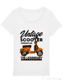Tricou STANLEY STELLA dama SCOOTER SPEEDSTAR Alb