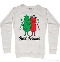 Bluza personalizata dama Best Friends Migdala melanj