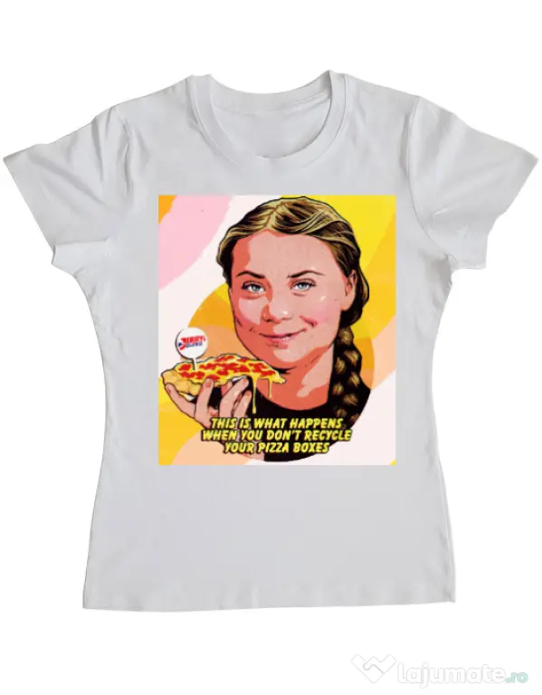 Tricou personalizat dama Greta\'s Revenge Alb