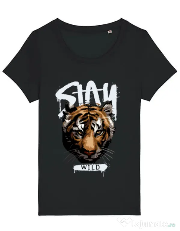 Tricou STANLEY STELLA dama Stay Wild Negru