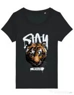 Tricou STANLEY STELLA dama Stay Wild Negru