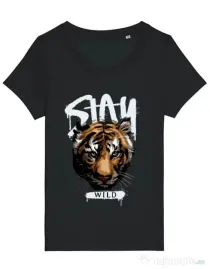 Tricou STANLEY STELLA dama Stay Wild Negru