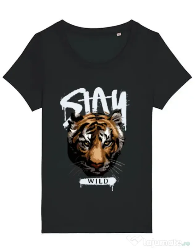Tricou STANLEY STELLA dama Stay Wild Negru