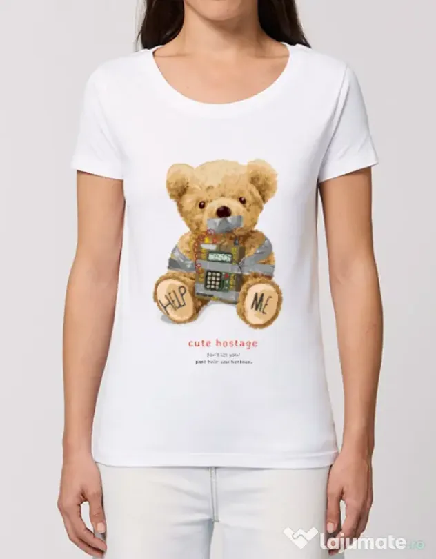 Tricou STANLEY STELLA dama Cute hostage Alb