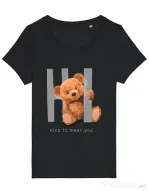 Tricou STANLEY STELLA dama Nice to meet you Negru