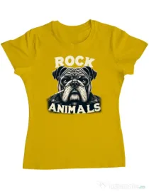 Tricou personalizat dama BULLDOG 06 Galben