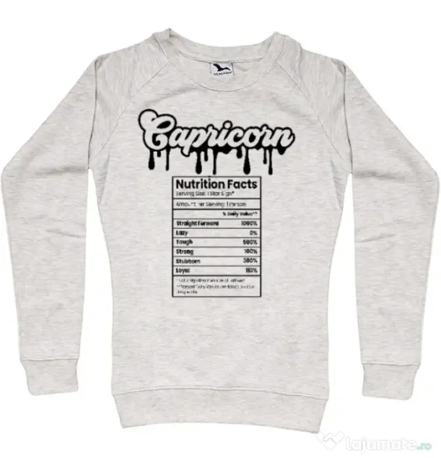 Bluza personalizata dama Zodiac | Capricorn Migdala melanj