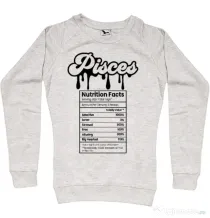 Bluza personalizata dama Zodiac | Pești Migdala melanj