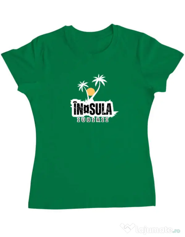 Tricou personalizat dama Insula Verde mediu