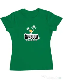 Tricou personalizat dama Insula Verde mediu