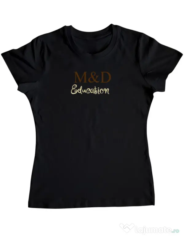 Tricou personalizat dama M&D 10 Negru