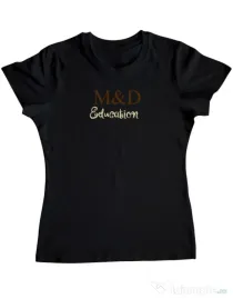 Tricou personalizat dama M&D 10 Negru