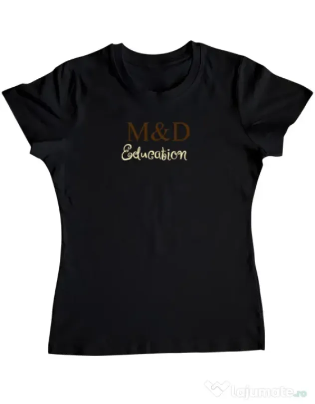 Tricou personalizat dama M&D 10 Negru