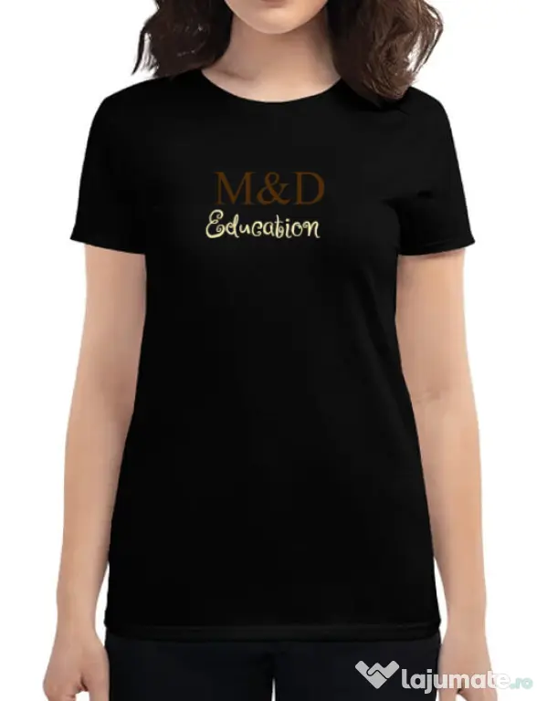 Tricou personalizat dama M&D 10 Negru